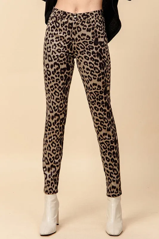 BELLA LEOPARD PRINT PANTS