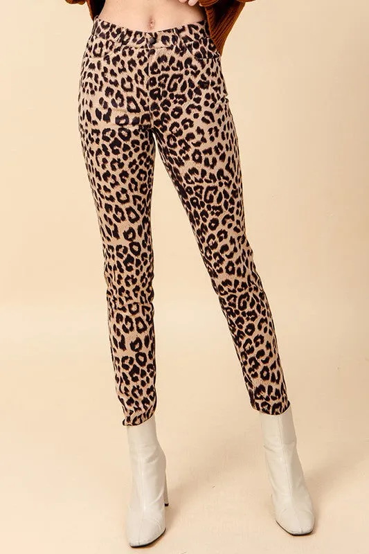 BELLA LEOPARD PRINT PANTS