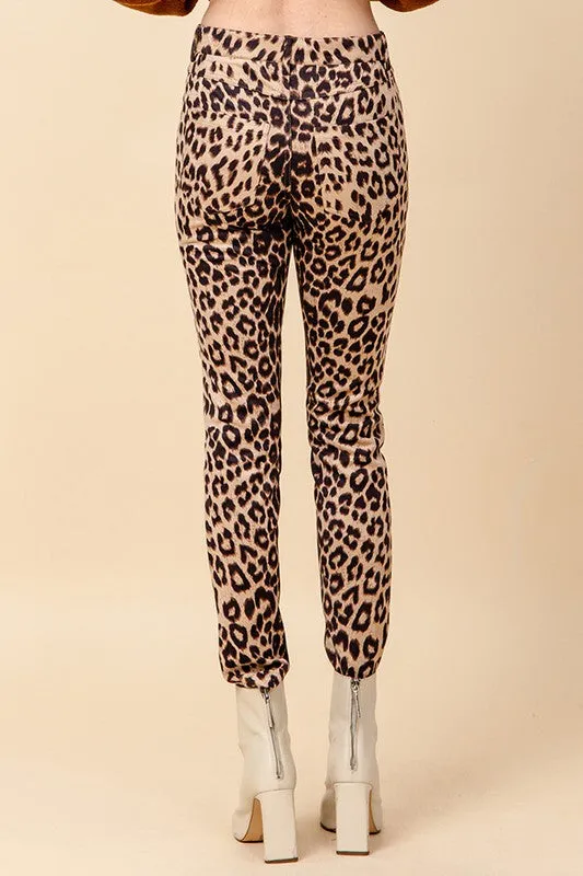 BELLA LEOPARD PRINT PANTS